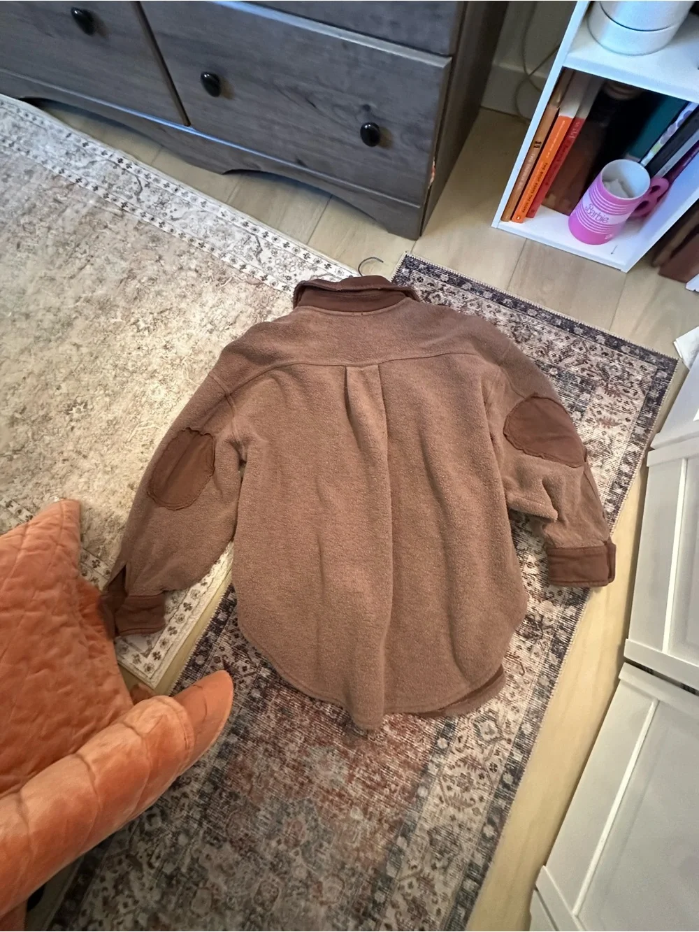 Free People Chocolate Brown Teddy Shacket